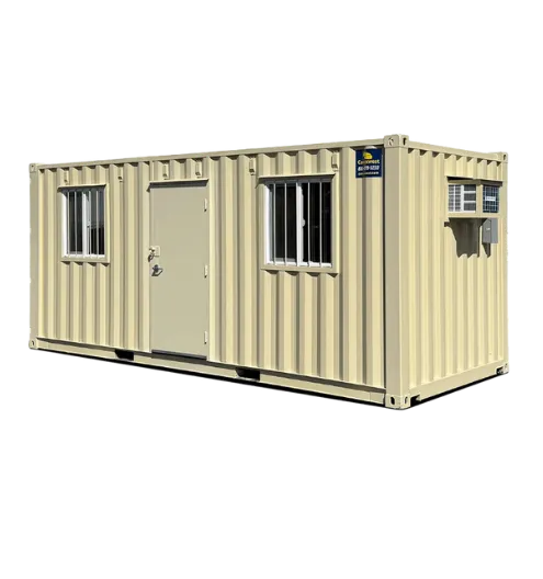 Secure storage container rental for construction jobsites and equipment storage by Iron Core Rentals